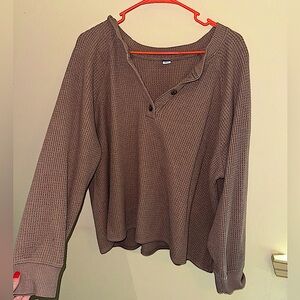 Old navy waffle knit long sleeved top